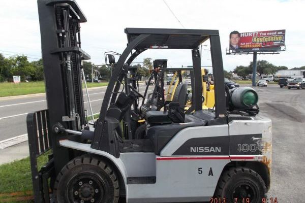 2009 nissan pf100ylp three stage lp gas solid pneu tires swing down lp new and used machines for sale the machine market 53676