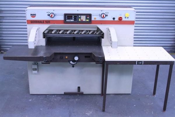 goodhale 920 programmable guillotine with light beam guards new and used machines for sale the machine market 59944