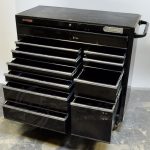 kobalt 11 drawer 43 in steel tool cabinet with wheels black new and used machines for sale the machine market 53890
