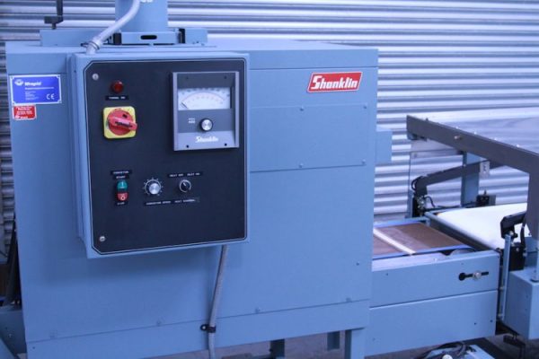 shanklin a27a l sealer with shanklin 400 series t 7 heat tunnel new and used machines for sale the machine market 59994